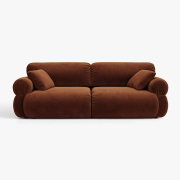 Sofa 3-osobowa Ophelia brązowy welur Micadoni