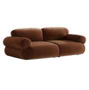 Sofa 3-osobowa Ophelia brązowy welur Micadoni