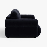 Sofa 3-osobowa Ophelia niebieski welur Micadoni