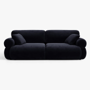 Sofa 3-osobowa Ophelia niebieski welur Micadoni
