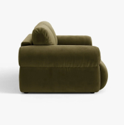 Sofa 3-osobowa Ophelia zielony welur Micadoni