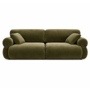 Sofa 3-osobowa Ophelia zielony welur Micadoni