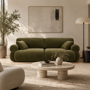 Sofa 3-osobowa Ophelia zielony welur Micadoni