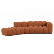 Sofa 5-osobowa Lupine ceglasty szenil Micadoni