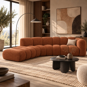 Sofa 5-osobowa Lupine ceglasty szenil Micadoni
