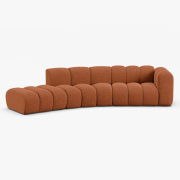Sofa 5-osobowa Lupine ceglasty szenil Micadoni