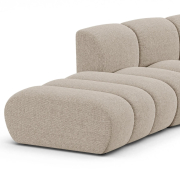 Sofa 5-osobowa Lupine ciemnobeżowy szenil Micadoni