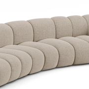 Sofa 5-osobowa Lupine ciemnobeżowy szenil Micadoni