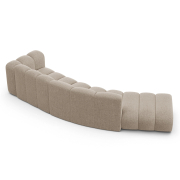 Sofa 5-osobowa Lupine ciemnobeżowy szenil Micadoni