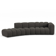 Sofa 5-osobowa Lupine ciemnoszary szenil Micadoni