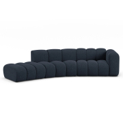 Sofa 5-osobowa Lupine granatowy szenil Micadoni