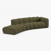 Sofa 5-osobowa Lupine zielony szenil Micadoni