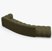 Sofa 5-osobowa Lupine zielony szenil Micadoni