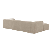 Sofa Blok 3 osobowa z lewym szezlongiem beżowa Kave Home