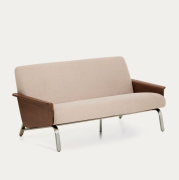 Sofa Amsen 2-osobowa jasnobrązowa Kave Home