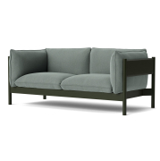 Sofa Arbour 2 os. Re-wool 868 - butelkowozielony lakierowany buk HAY