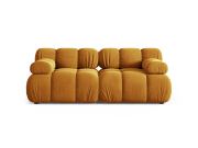 Sofa Bellis 2-osobowa żółta Micadoni