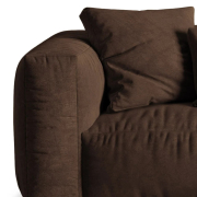 Sofa Martina 3-osobowa brązowa Micadoni