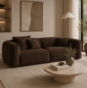 Sofa Martina 3-osobowa brązowa Micadoni