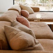 Sofa modułowa Edda ze stolikiem Bloom Teddy brown Sits