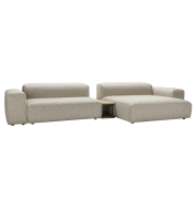 Sofa modułowa Edda ze stolikiem Laura Beige Sits