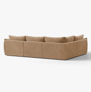 Sofa narożna Bloom beżowy welur Micadoni