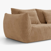Sofa narożna Bloom beżowy welur Micadoni