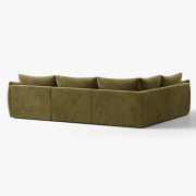 Sofa narożna Bloom zielony welur Micadoni