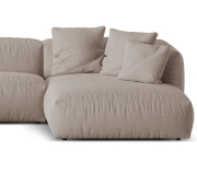 Sofa narożna modułowa Martina ciemnobeżowa Micadoni