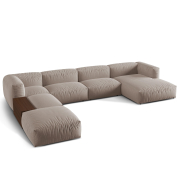 Sofa narożna modułowa Martina ciemnobeżowa Micadoni
