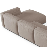 Sofa narożna modułowa Martina ciemnobeżowa Micadoni