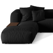 Sofa narożna modułowa Martina czarna Micadoni