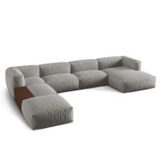 Sofa narożna modułowa Martina jasnoszara Micadoni