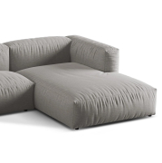Sofa narożna modułowa Martina jasnoszara Micadoni