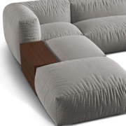 Sofa narożna modułowa Martina jasnoszara Micadoni