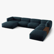 Sofa narożna modułowa Martina niebieska Micadoni