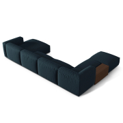 Sofa narożna modułowa Martina niebieska Micadoni