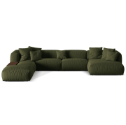 Sofa narożna modułowa Martina zielona Micadoni