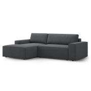 Sofa narożna z funkcją spania Jodie ciemnoszara Micadoni