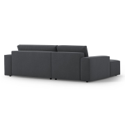 Sofa narożna z funkcją spania Jodie ciemnoszara Micadoni