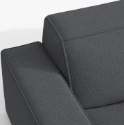 Sofa narożna z funkcją spania Jodie ciemnoszara Micadoni