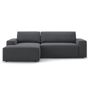 Sofa narożna z funkcją spania Jodie ciemnoszara Micadoni