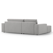 Sofa narożna z funkcją spania Jodie jasnoszara Micadoni