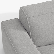 Sofa narożna z funkcją spania Jodie jasnoszara Micadoni