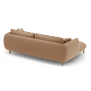 Sofa narożnikowa Ada beżowy welur Micadoni