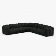 Sofa narożnikowa Lupine czarna Micadoni
