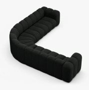 Sofa narożnikowa Lupine czarna Micadoni