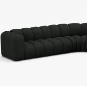 Sofa narożnikowa Lupine czarna Micadoni