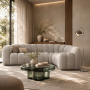 Sofa narożnikowa Lupine jasnoszara Micadoni