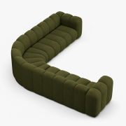 Sofa narożnikowa Lupine zielona Micadoni